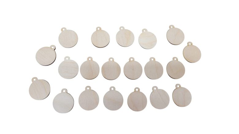 Apaļas koka sagataves | 40x32x3mm 